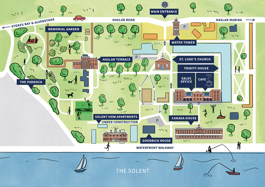 Royal Haslar site plan